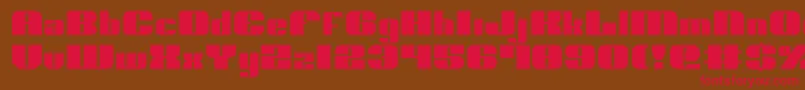Nolo ffy Font – Red Fonts on Brown Background