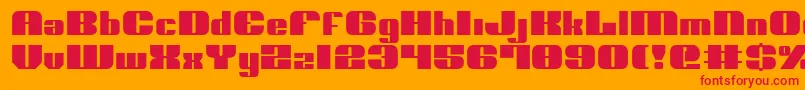Nolo ffy Font – Red Fonts on Orange Background