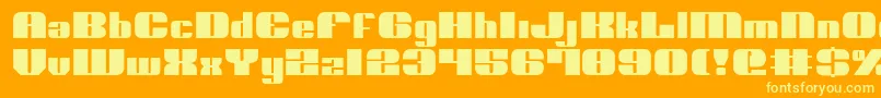 Police Nolo ffy – polices jaunes sur fond orange
