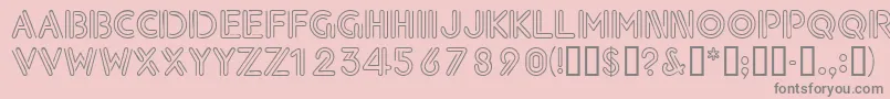 Neondisplaycapsssk Font – Gray Fonts on Pink Background