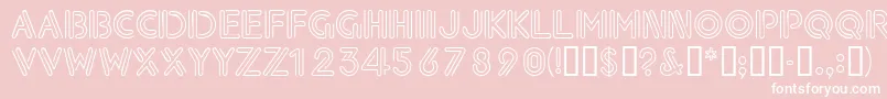 Neondisplaycapsssk Font – White Fonts on Pink Background