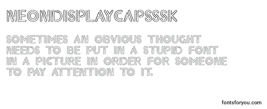 Neondisplaycapsssk Font