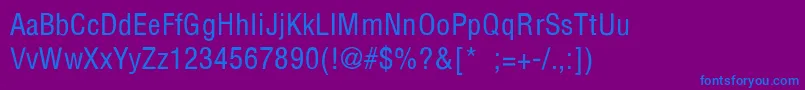 PartridgeConth Font – Blue Fonts on Purple Background