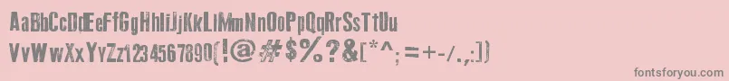 OldTypography Font – Gray Fonts on Pink Background