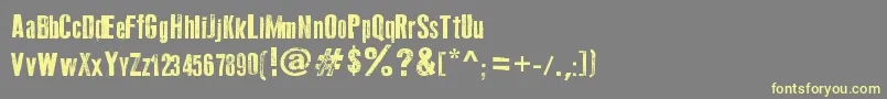 OldTypography Font – Yellow Fonts on Gray Background