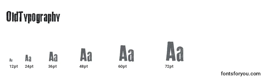 OldTypography Font Sizes