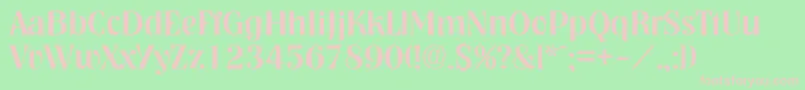 NashvilleMedium Font – Pink Fonts on Green Background