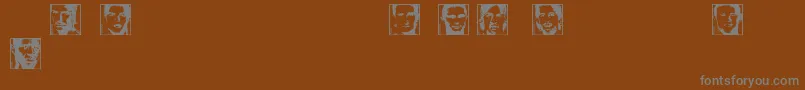 SoccermanFifa Font – Gray Fonts on Brown Background