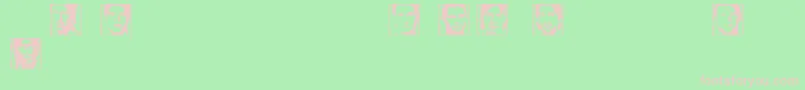 SoccermanFifa Font – Pink Fonts on Green Background