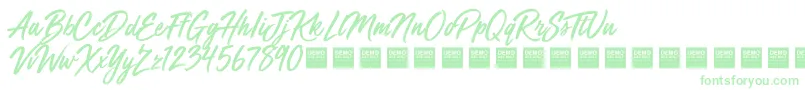 MegaFreshDemo Font – Green Fonts