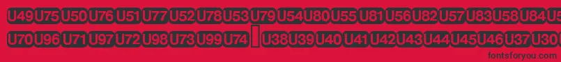 DeutschebahnagFive Font – Black Fonts on Red Background