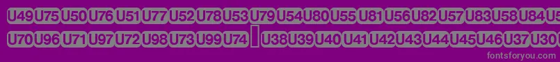 DeutschebahnagFive Font – Gray Fonts on Purple Background