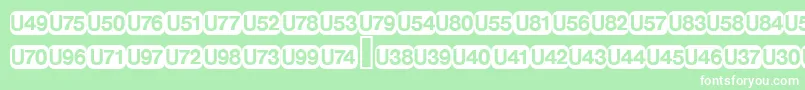 DeutschebahnagFive Font – White Fonts on Green Background