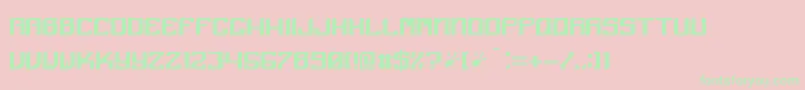 Angular Font – Green Fonts on Pink Background