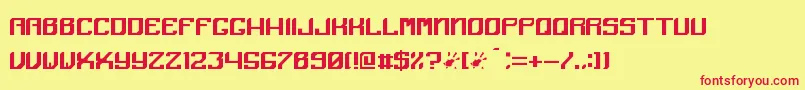 Angular Font – Red Fonts on Yellow Background