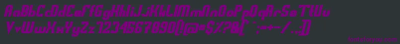 Шрифт Swedfrgo – фиолетовые шрифты на чёрном фоне