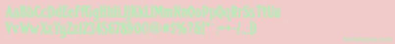 fuente Fhacondfrenchshadednc – Fuentes Verdes Sobre Fondo Rosa