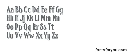 Review of the Fhacondfrenchshadednc Font