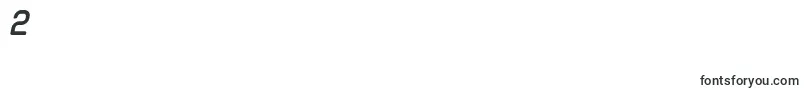 CuyabraBoldOblique-Schriftart – Schriften für die Ziffer 2