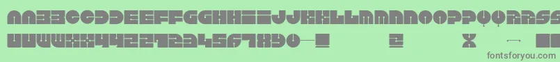 Keel Font – Gray Fonts on Green Background