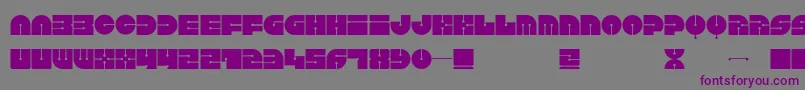 Keel-Schriftart – Violette Schriften auf grauem Hintergrund
