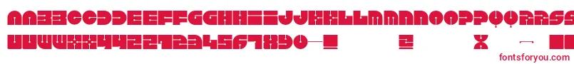 Keel Font – Red Fonts on White Background