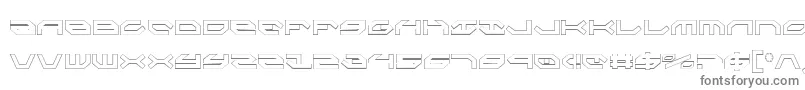 Шрифт TaskforceCondensedOutline – серые шрифты на белом фоне