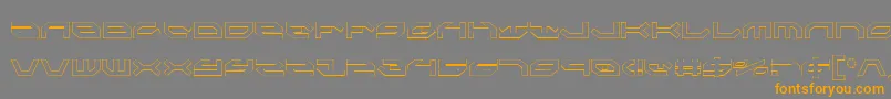 TaskforceCondensedOutline Font – Orange Fonts on Gray Background