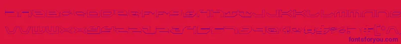 Шрифт TaskforceCondensedOutline – фиолетовые шрифты на красном фоне