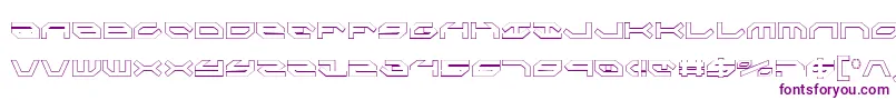 TaskforceCondensedOutline-fontti – violetit fontit valkoisella taustalla