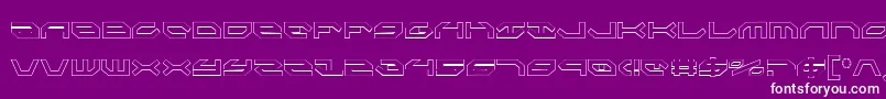 TaskforceCondensedOutline Font – White Fonts on Purple Background