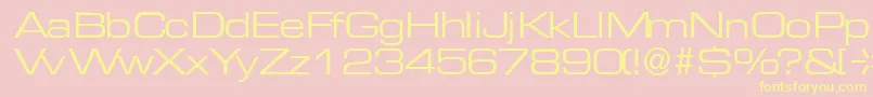 NicoleextdbNormal Font – Yellow Fonts on Pink Background