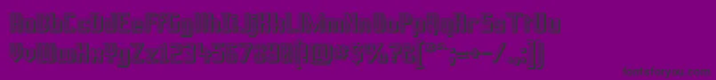 Prusbo Font – Black Fonts on Purple Background