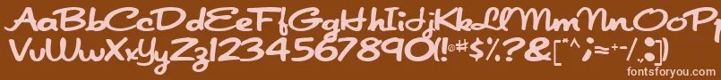 Más sobre la fuente Japanscript911Regular fuente Japanscript911Regular – Fuentes Rosadas Sobre Fondo Marrón