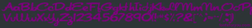 Japanscript911Regular Font – Purple Fonts on Black Background