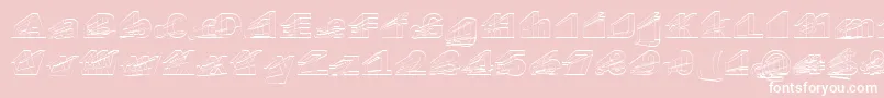 Erectlr Font – White Fonts on Pink Background
