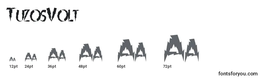 TuzosVolt Font Sizes