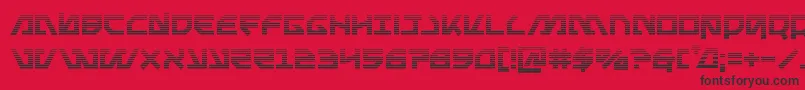 Шрифт Metalstormgrad – чёрные шрифты на красном фоне