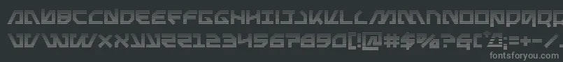 フォントMetalstormgrad – 黒い背景に灰色の文字