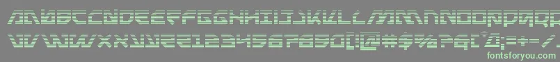 Metalstormgrad-fontti – vihreät fontit harmaalla taustalla