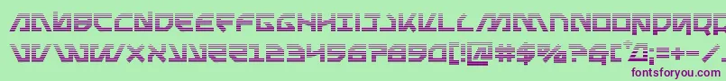 Metalstormgrad Font – Purple Fonts on Green Background