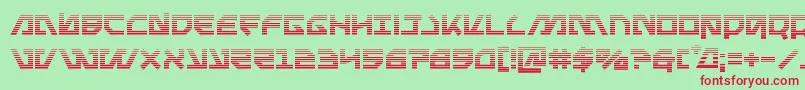 Metalstormgrad Font – Red Fonts on Green Background