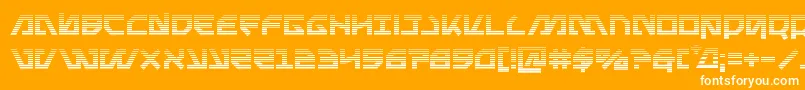 Metalstormgrad Font – White Fonts on Orange Background