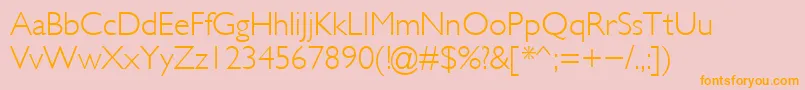 Glsl Font – Orange Fonts on Pink Background