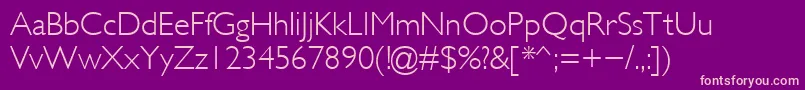 Glsl Font – Pink Fonts on Purple Background