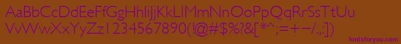 Шрифт Glsl – фиолетовые шрифты на коричневом фоне