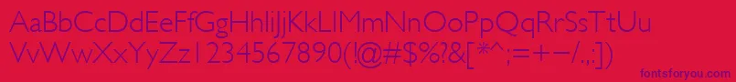 Glsl Font – Purple Fonts on Red Background