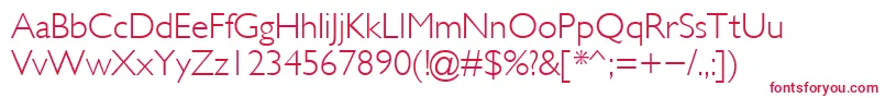 Glsl Font – Red Fonts on White Background