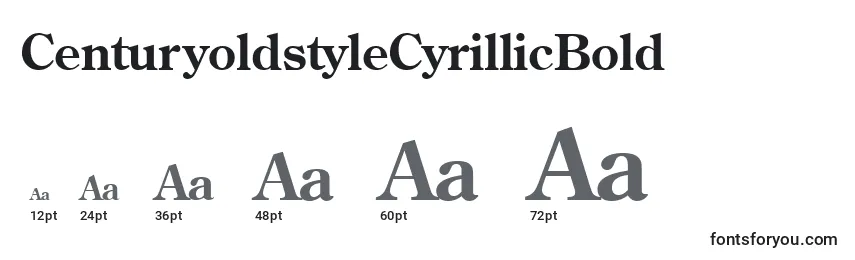 Размеры шрифта CenturyoldstyleCyrillicBold