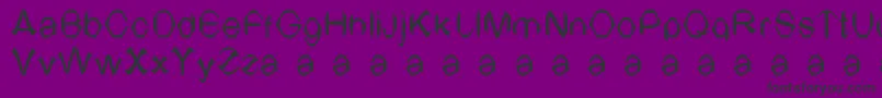 TvArial Font – Black Fonts on Purple Background